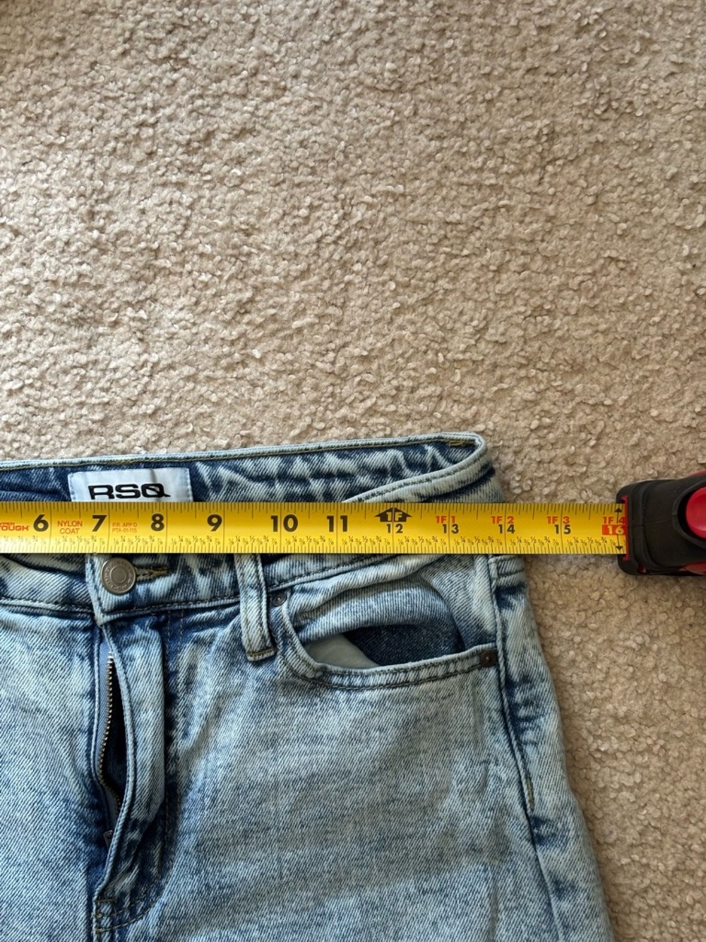 RSQ Light Blue Flare Jeans - Picture 7 of 8